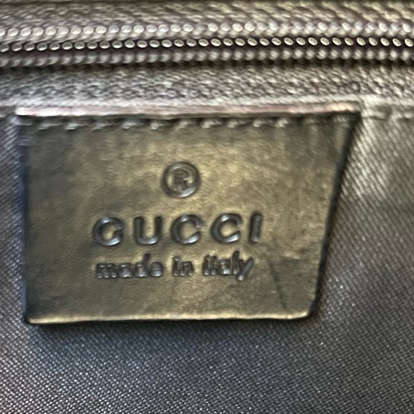 Gucci GG Monogram Nylon Leather Shoulder Bag - Picture 13 of 15